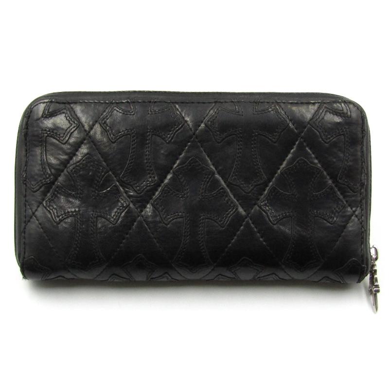 CHROME HEARTS クロムハーツ 長財布 REC F ZIP QUILTED セメタリー 