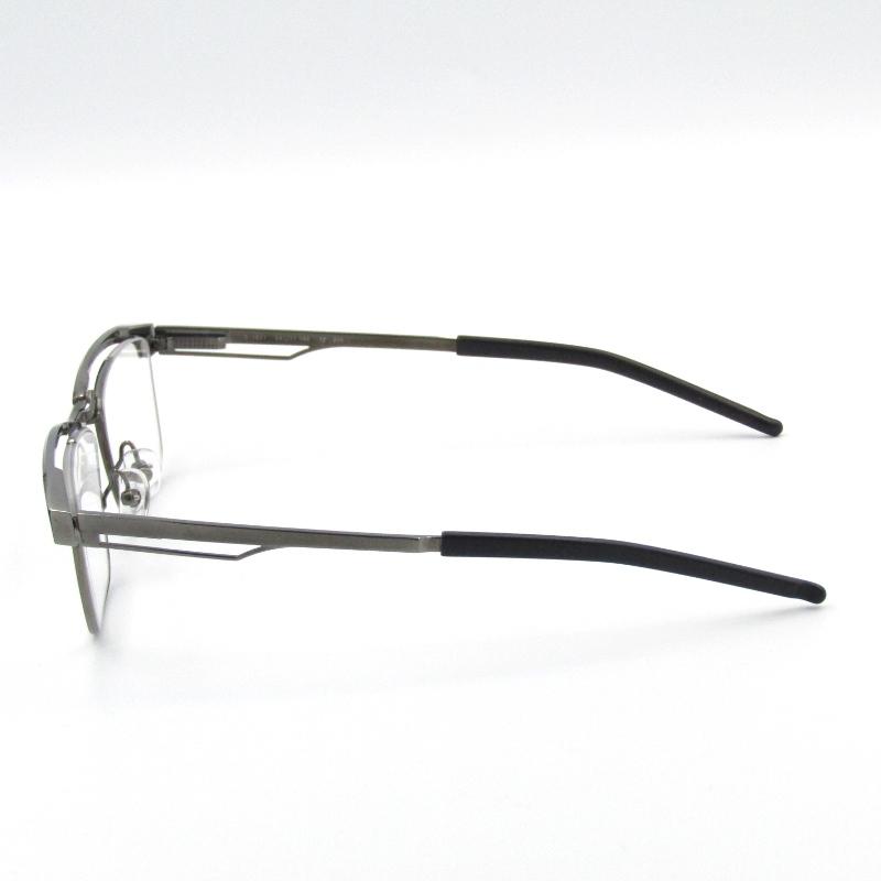 999.9 ダークブルーマットフレーム メガネ(度あり) ケース付き 999.9(フォーナインズ) S-875T-7ダークブルーマット(54/A