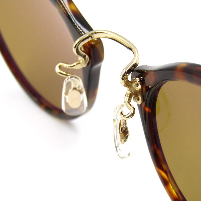 美品 EYEVAN アイヴァン サングラス E-0505 SG ボストン コンビ 日本製 