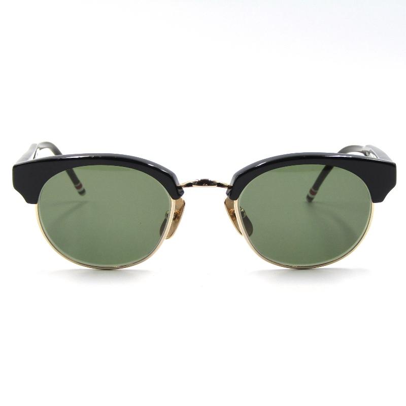 THOM BROWNE 美品 トムブラウン サングラス TB-702-A ブロウ オーバル 