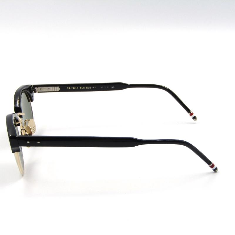THOM BROWNE 美品 トムブラウン サングラス TB-702-A ブロウ オーバル 
