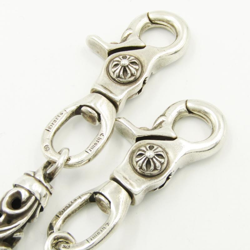 Chrome Hearts クロムハーツ ウォレットチェーン ROLLER SHORTT 2クリップ 6LINK ショート ローラー