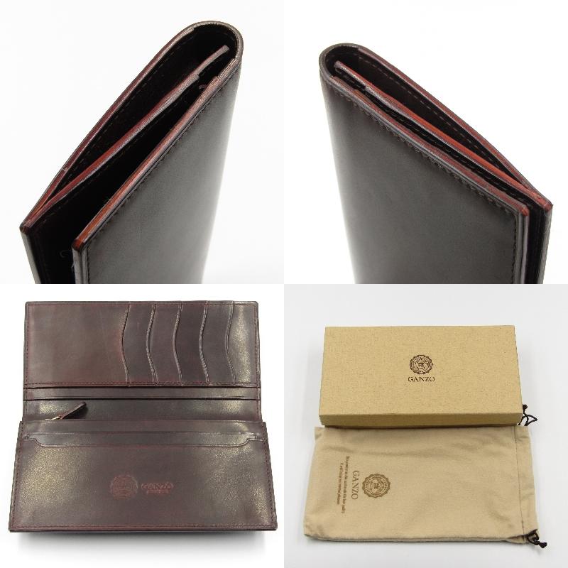美品 GANZO ガンゾ 長財布 57457 GUD2 ファスナー小銭入付き ジーユー 