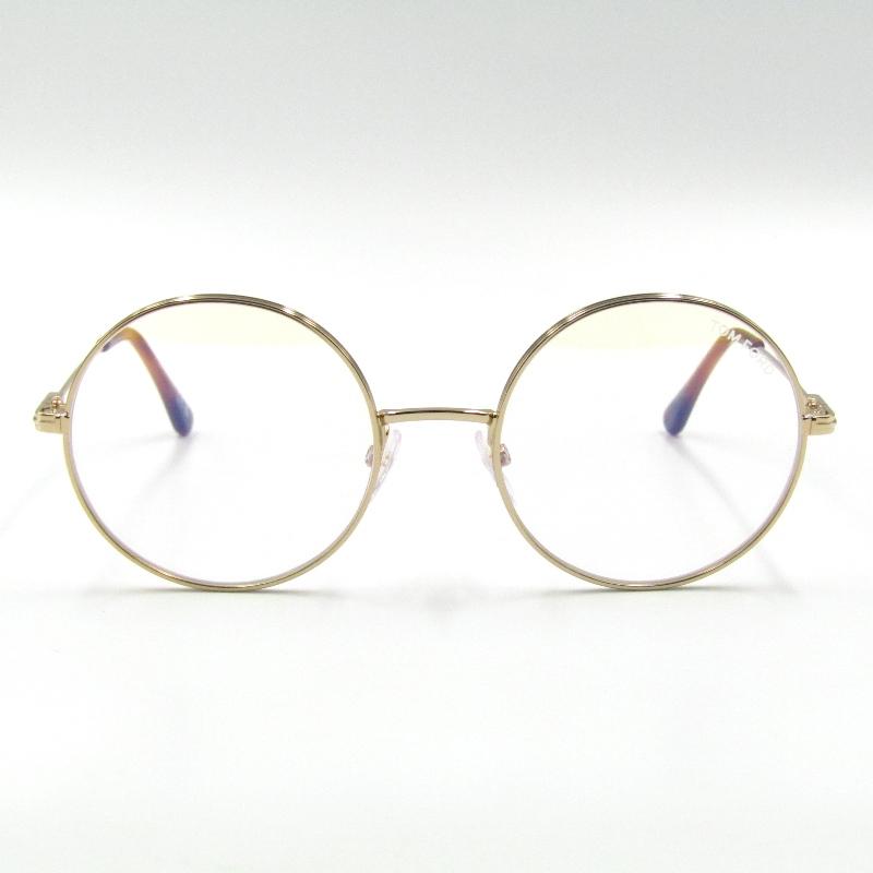 TOM FORD 美品 トムフォード メガネフレーム TF5595-B 028 ラウンド 