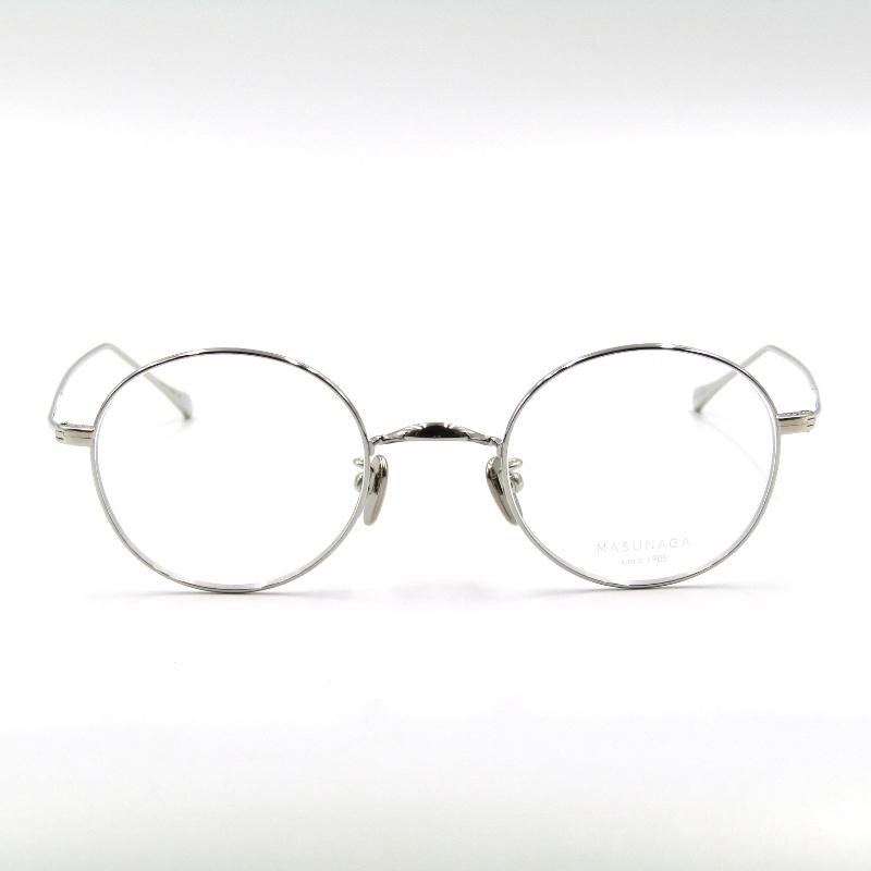 美品 MASUNAGA since 1905 マスナガ 増永眼鏡 メガネフレーム GMS-198T 