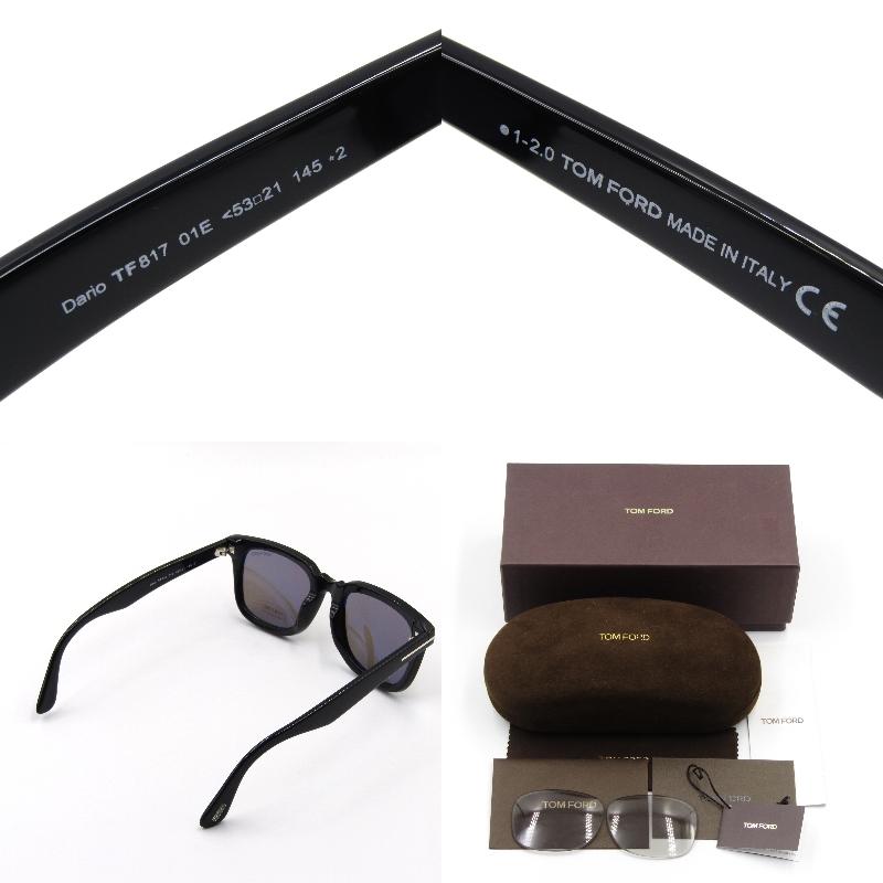 TOM FORD 美品 トムフォード サングラス TF817 Dario 01E ダリオ