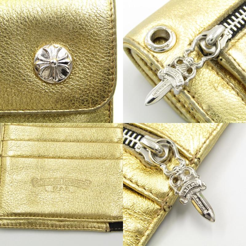 CHROME HEARTS クロムハーツ 長財布 WAVE WALLET ソフトレザー CHROME HEARTS クロムハーツ 長財布 WAVE WALLET ソフトレザー