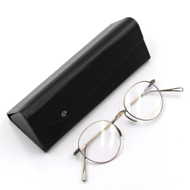 未使用 ayame アヤメ メガネフレーム MANRAY マンレイ ボストン パント  