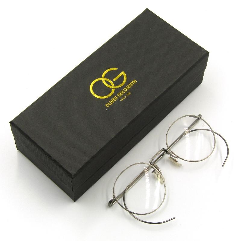 ┣¨未使用！純正ケース付！OLIVER GOLDSMITH 高級メガネフレーム G5057