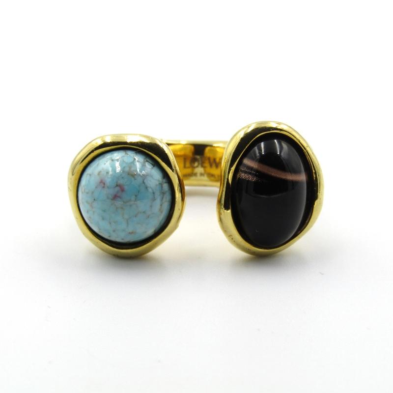 LOEWE リング シングル アナグラム リング (スターリングシルバー) ゴールド