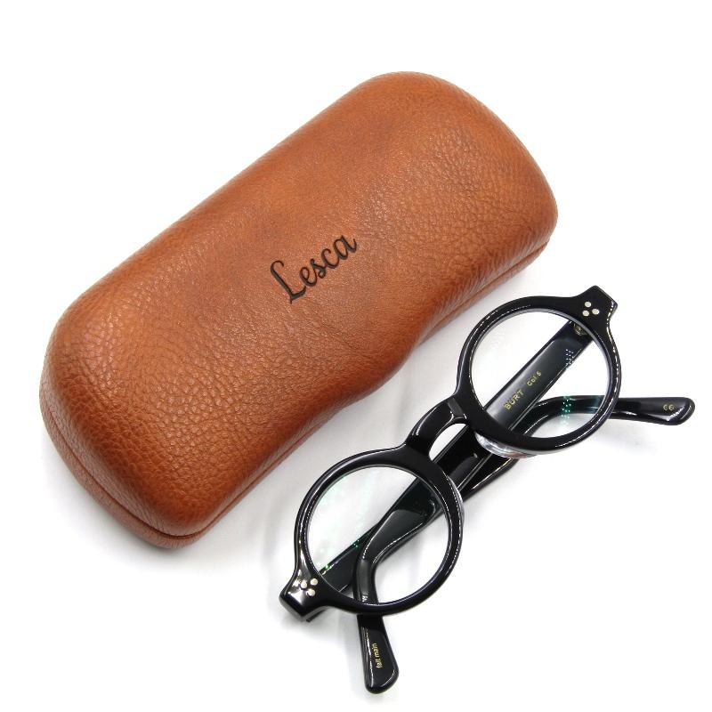 美品 Lesca LUNETIER レスカルネティエ メガネフレーム BURT バート  