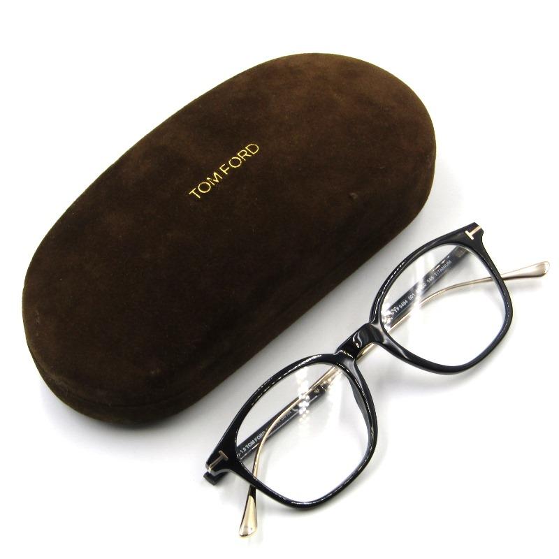 TOM FORD 美品 トムフォード メガネフレーム TF5484 001 ウェリントン 