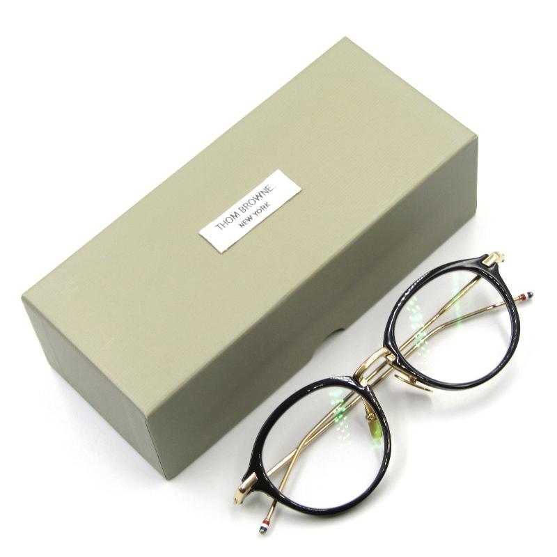 美品箱付きTHOM BROWNE メガネ TB-011A-49 トムブラウン 【公式通販】