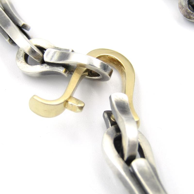 美品 hum ハム ネックレス リファインメタル Refine Metal Necklace チェーン Hook K18YG SV925 Short/Long 日本製  50017462｜classic｜05