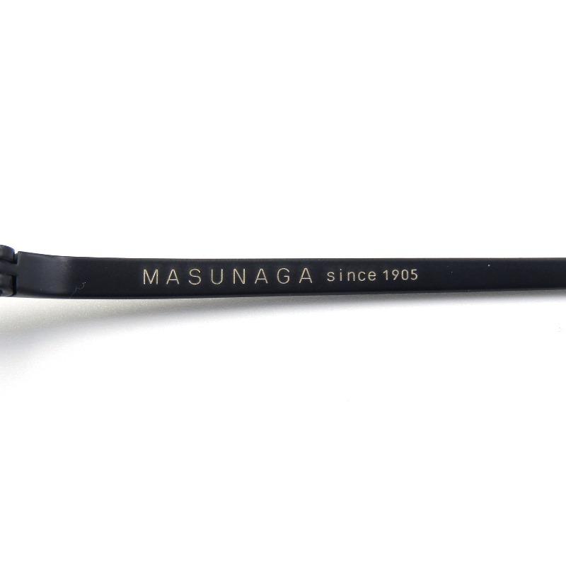 未使用 MASUNAGA since 1905 マスナガ 増永眼鏡 メガネフレーム WALDORF ウォルドルフ メタルブロウ 日本製 #35 DBL/GRY  50017515｜classic｜04