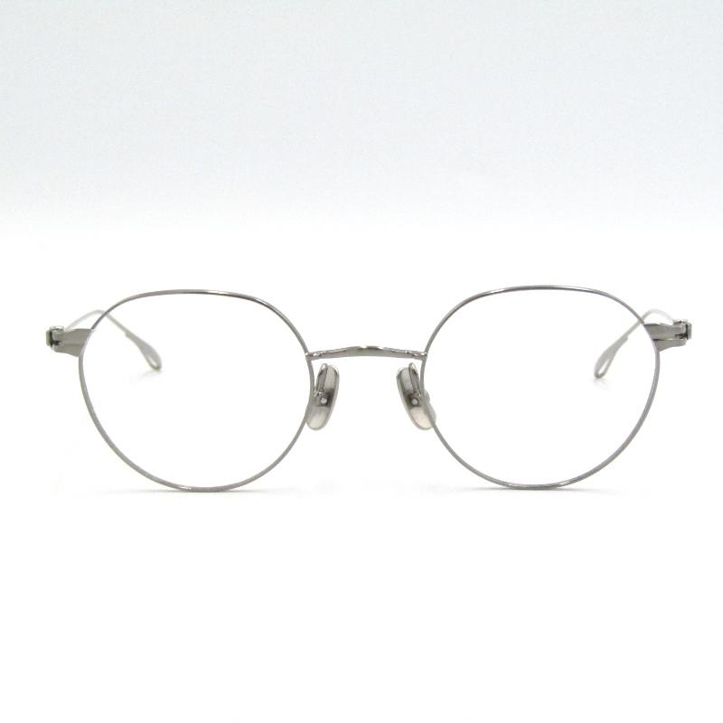 金子眼鏡 ラウンドメガネ シルバー 井戸多美男作 ラウンド メガネ 金子眼鏡 / 井戸多美男作 | T-416
