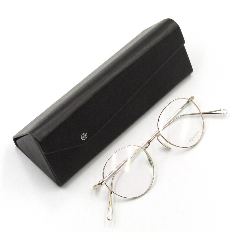 ayame 未使用 アヤメ メガネフレーム MANRAY 45 マンレイ ボストン  