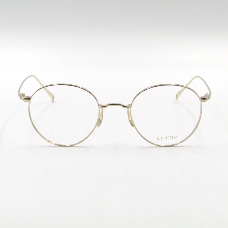 ayame 未使用 アヤメ メガネフレーム MANRAY 45 マンレイ ボストン  