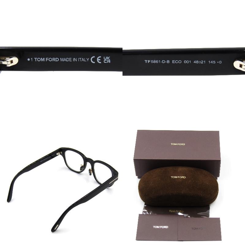 TOM FORD トムフォード メガネフレーム TF5861-D-B ECO 001 スクエア  