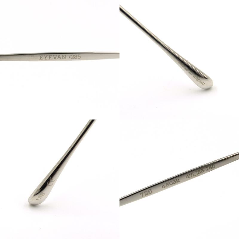 EYEVAN7285 アイヴァン7285 サングラス MODEL.726 スクエア コンビ 