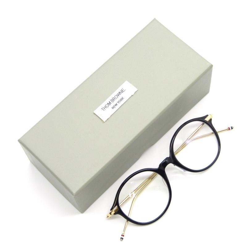 THOM BROWNE 未使用 トムブラウン メガネフレーム TB-708-C-NVY-GLD-48 