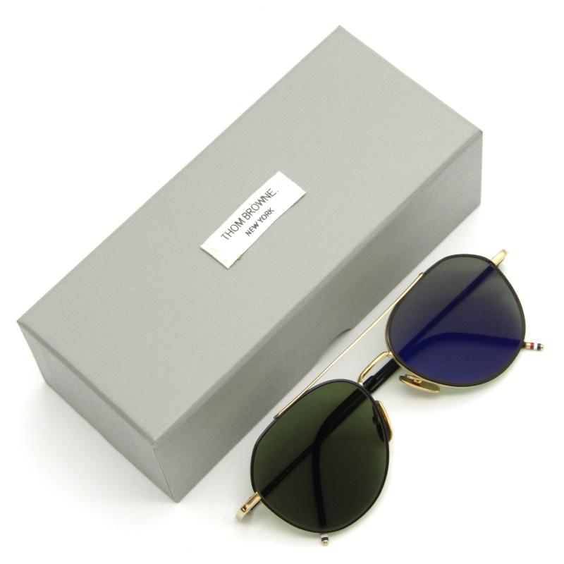 THOM BROWNE 未使用 トムブラウン サングラス TB-105-A-BLK-GLD THOM BROWNE 未使用 トムブラウン サングラス TB-105-A-BLK-GLD