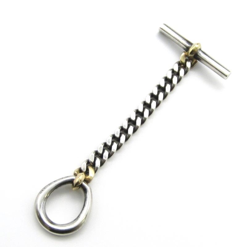 美品 hum ハム リング T-bar ring la-R257A #10 K18YG/SV925 美品 hum ハム リング T-bar ring la-R257A #10 K18YG/SV925