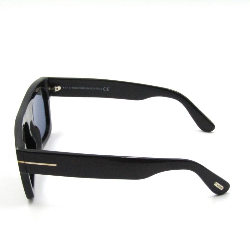 TOM FORD ブラックサングラス ケース付き TF711 TOM FORD 美品 トムフォード サングラス Fausto TF711