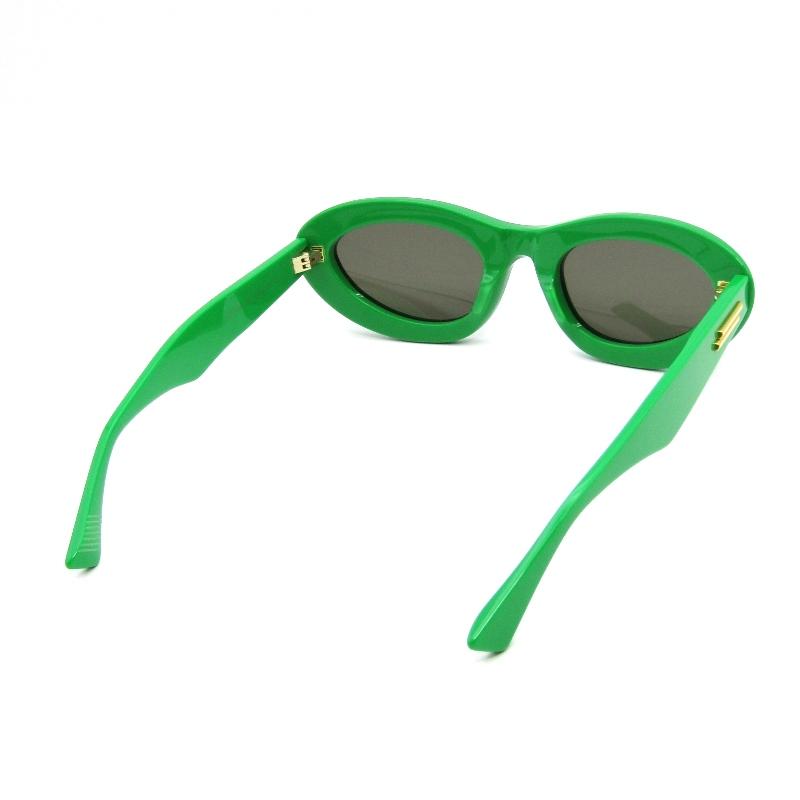 BOTTEGA VENETA グリーン サングラス BOTTEGA VENETA】スクエア◇ブラック＆グリーン◇サングラス (BOTTEGA