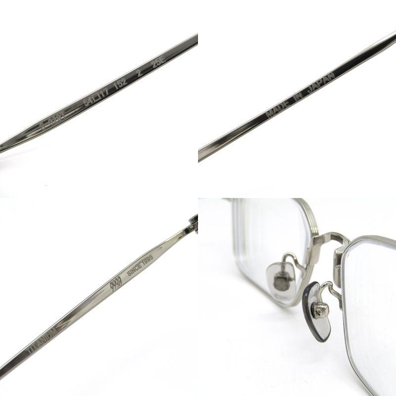 美品 999.9 S-561t (度付き) 999.9（フォーナインズ） 美品 メガネフレーム S-629T 度入り 日本製