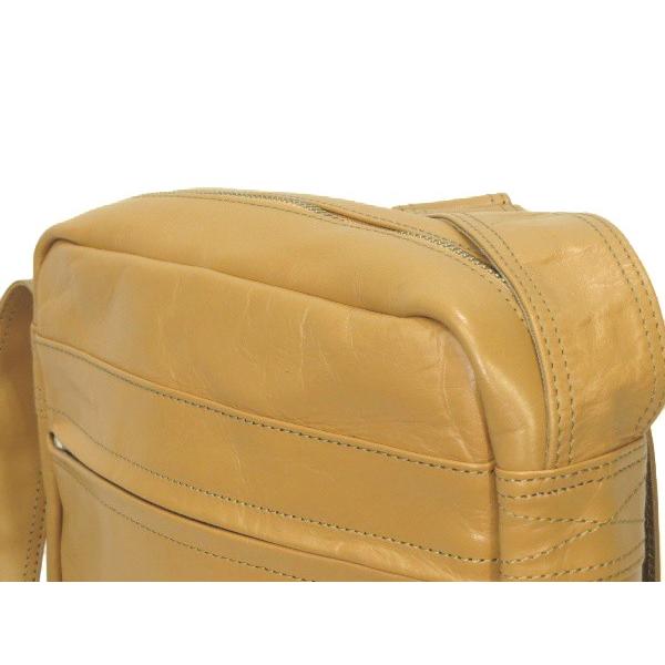 PORTER ショルダーバッグ キャメル PORTER ポーター スクエア レザー ショルダー バッグ 082-01158