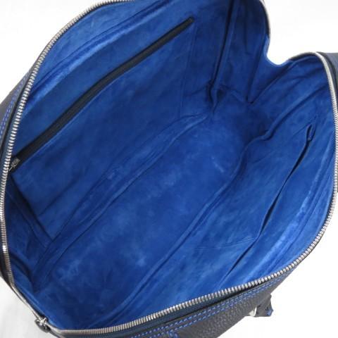 未使用 Le Bonheur ルボナー ブリーフケース コンフェ ヴ シュランケーンカーフ レザー コンフェヴ ハンドル長 ネイビー 紺 バッグ 中古 クラシック 通販 Yahoo ショッピング