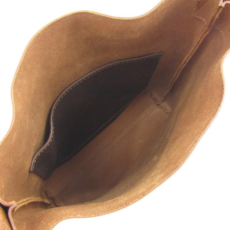 美品 analogico アナロジコ ショルダーバッグ レザー トリムバッグ sho