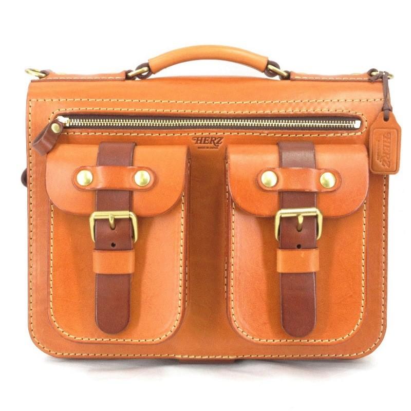 HERZ 美品 ヘルツ 前面2ポケットタイプ 2WAY ショルダーバック A HERZ 美品 ヘルツ 前面2ポケットタイプ 2WAY ショルダーバック A