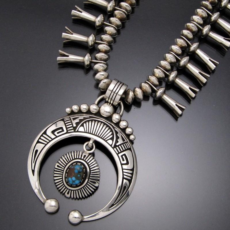 美品 Steven J Begay ナバホ族 ネックレス ナジャ スカッシュ