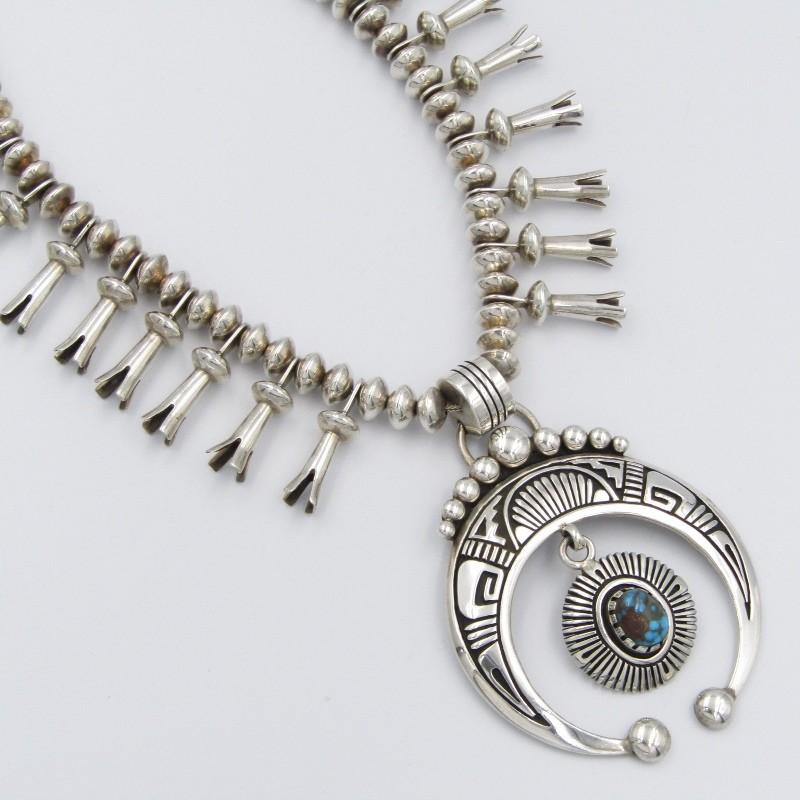 美品 Steven J Begay ナバホ族 ネックレス ナジャ スカッシュ