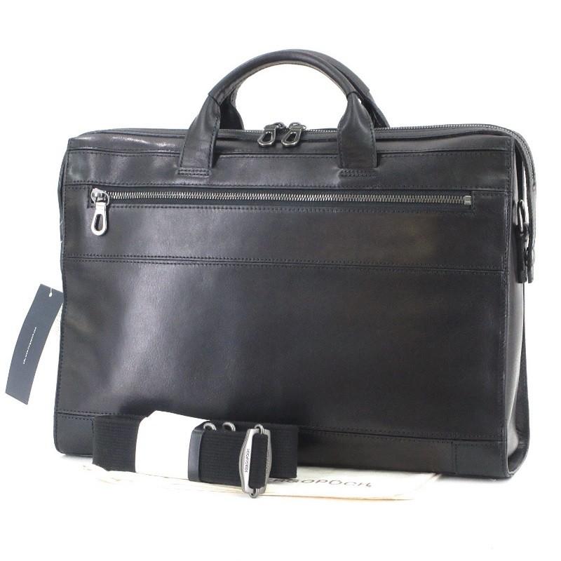 未使用 HERGOPOCH エルゴポック ブリーフケース 2WAY MG-PBF ビジネスバッグ  Merge Briefcase ブラック 黒 バスクドレザー  バッグ 中古 60005934｜classic