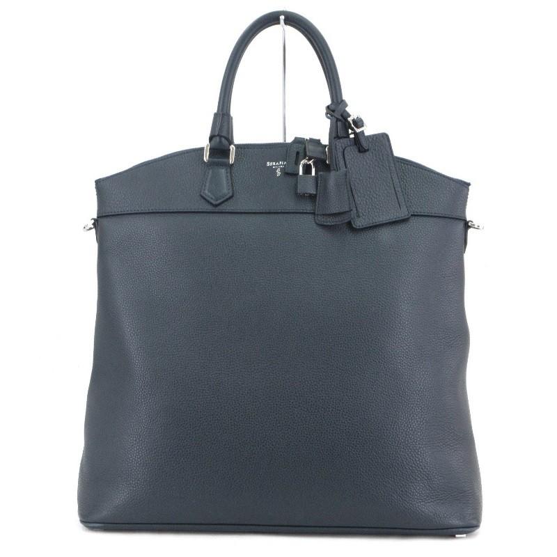 良品 SERAPIAN セラピアン ボストンバッグ カシミア 2WAY 縦型