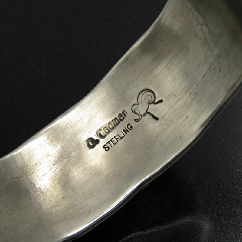 Darrell Cadman バングル Sterling刻印 スタンプ ナバホ族 インディアンジュエリー(インディアンジュエリー) ナバホ族