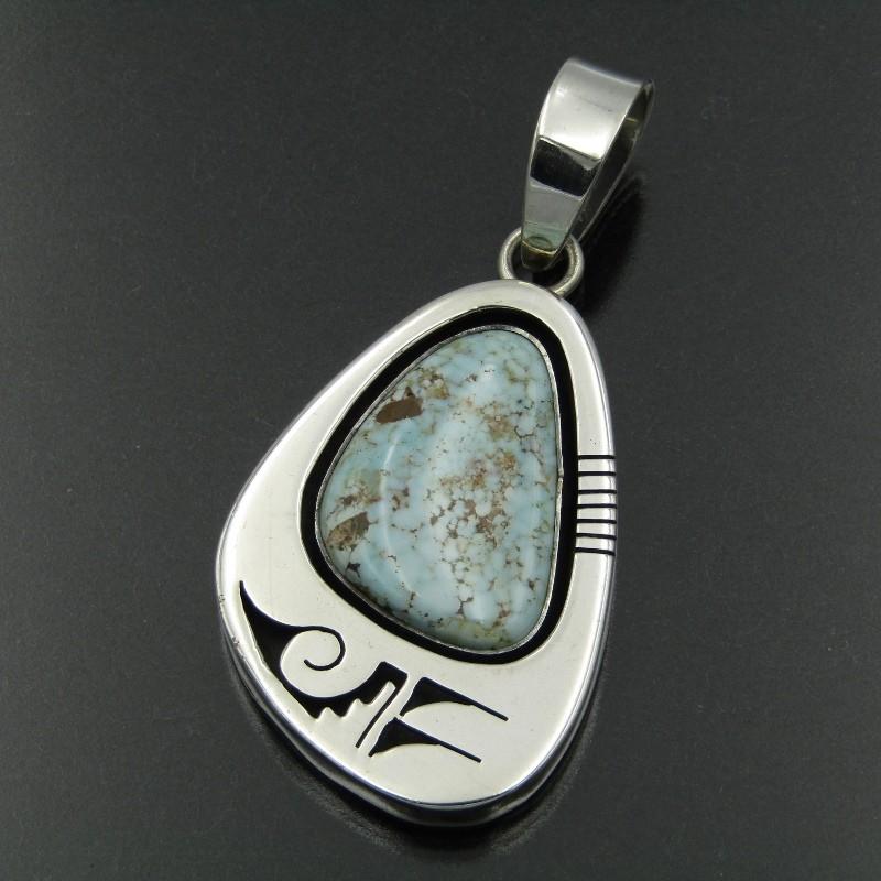 ターコイズ ネックレス SV925／BENNIE RATION ナバホ族