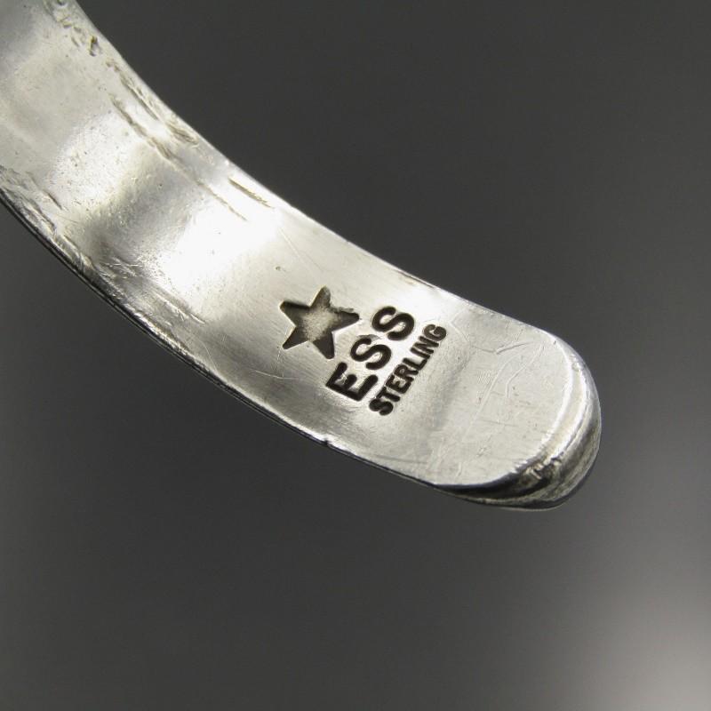 Navajo Edison Sandy Smith トライアングル バングル 良品 Edison Sandy Smith ナバホ族 バングル トライアングル