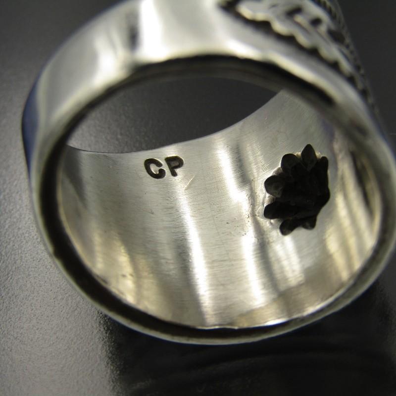 良品 Clendon Pete ナバホ族 リング アポロ スタンプ クレンドン