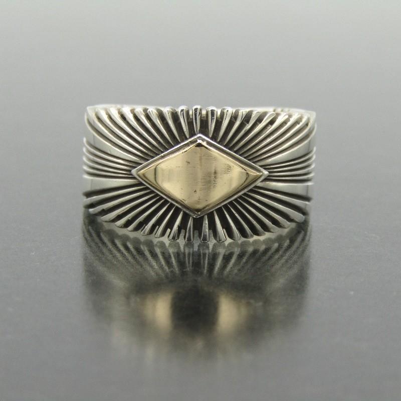 良品 Patricia Bedonie ナバホ族 リング サンバースト 14K Pat 良品 Patricia Bedonie ナバホ族 リング サンバースト 14K Pat