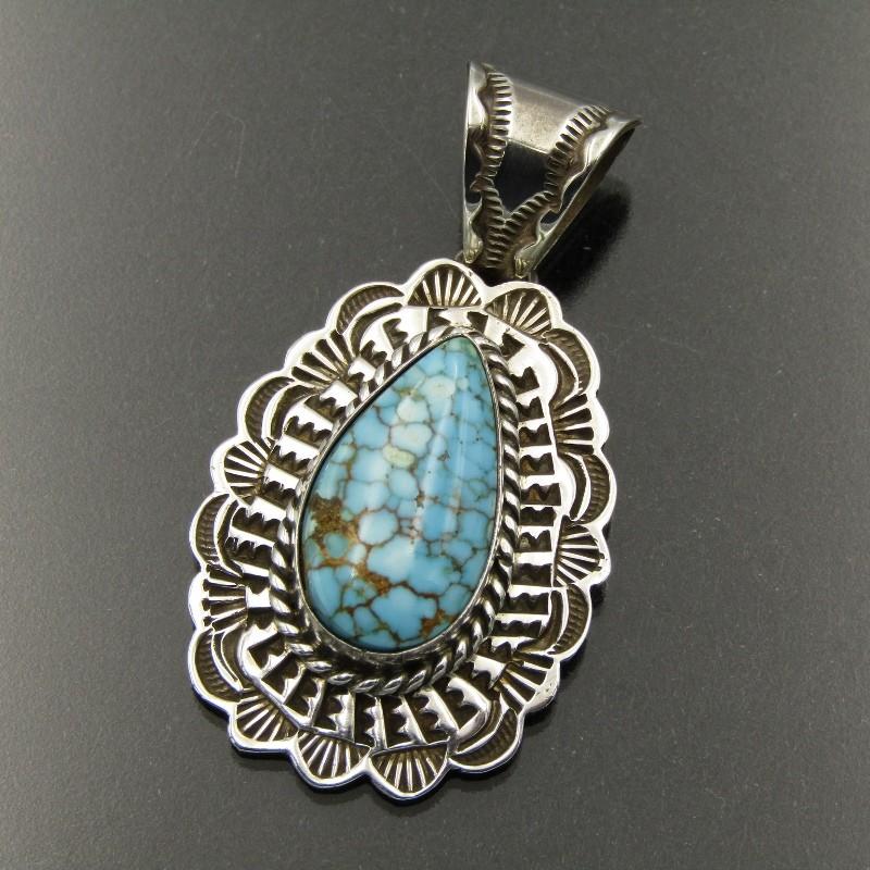 Art Platero ナバホ族 ペンダント ナンバーエイト ターコイズ アート