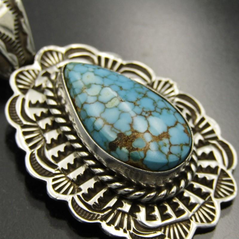 Art Platero ナバホ族 ペンダント ナンバーエイト ターコイズ