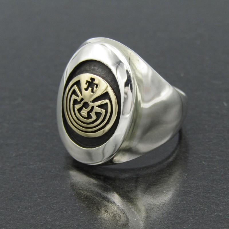 美品 Jason Takala ホピ族 リング 14K メイズ ジェイソンタカラ 美品 Jason Takala ホピ族 リング 14K メイズ ジェイソンタカラ