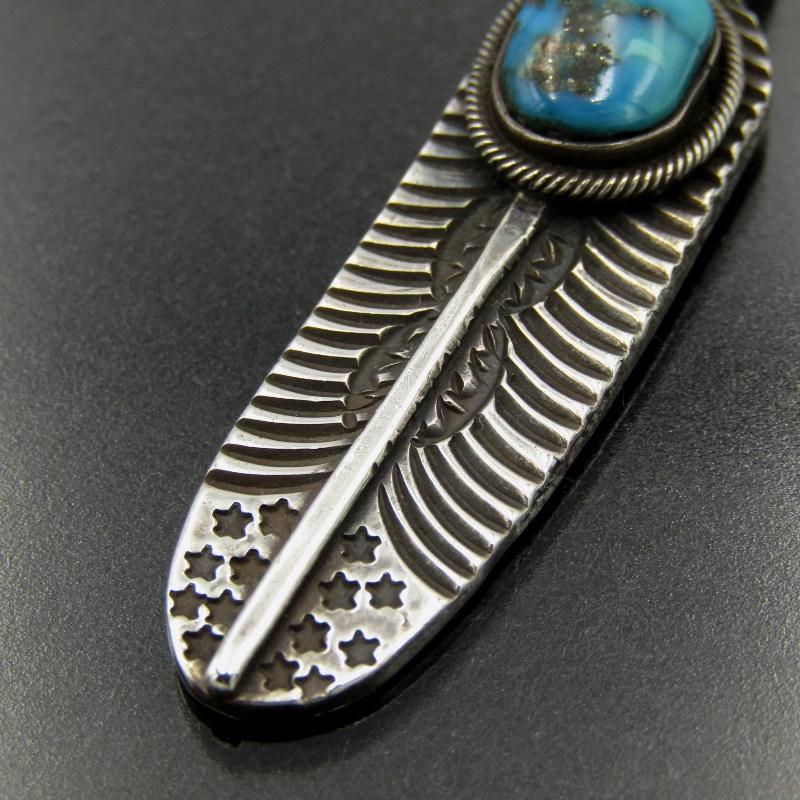 良品 Gary Reeves ナバホ族 ペンダント フェザー モレンシ 良品 Gary Reeves ナバホ族 ペンダント フェザー モレンシ