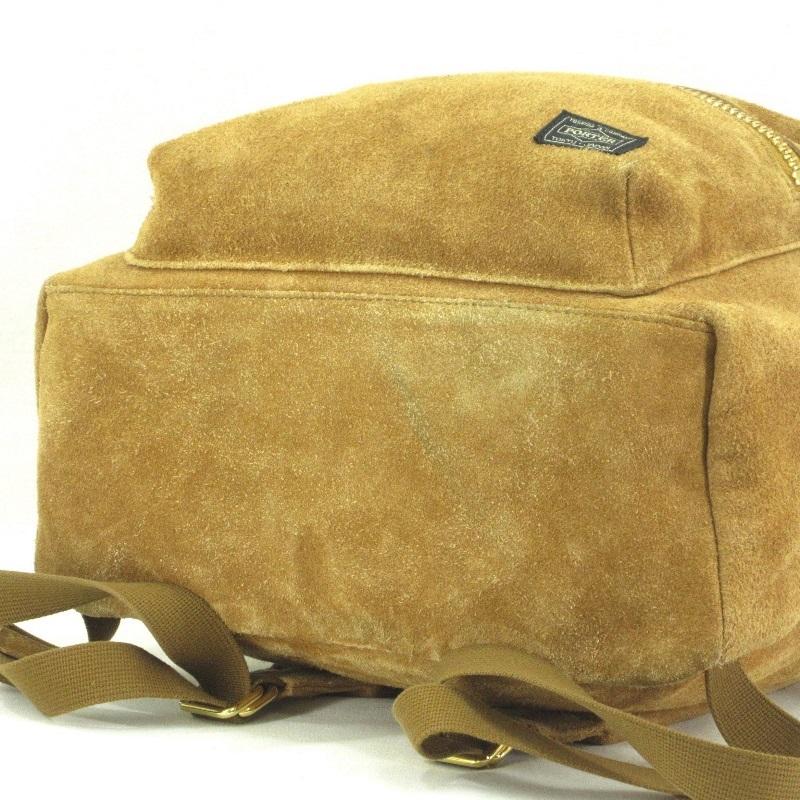 5525gallery&PORTERレザーリュック PORTER 5525 galleryレザー リュック バックパック シボ革 黒