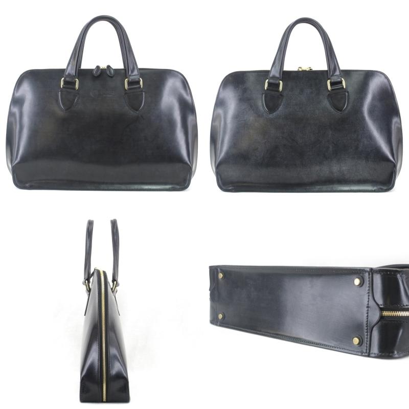 GANZO ビジネスバッグ 黒 ブライドルレザー GANZO 未使用 ガンゾ ブリーフケース BRIDLE ブライドル