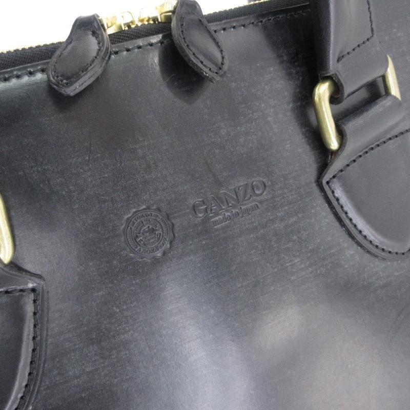 GANZO ビジネスバッグ 黒 ブライドルレザー GANZO BRIDLE (ブライドル)トートバッグ ブリーフケース